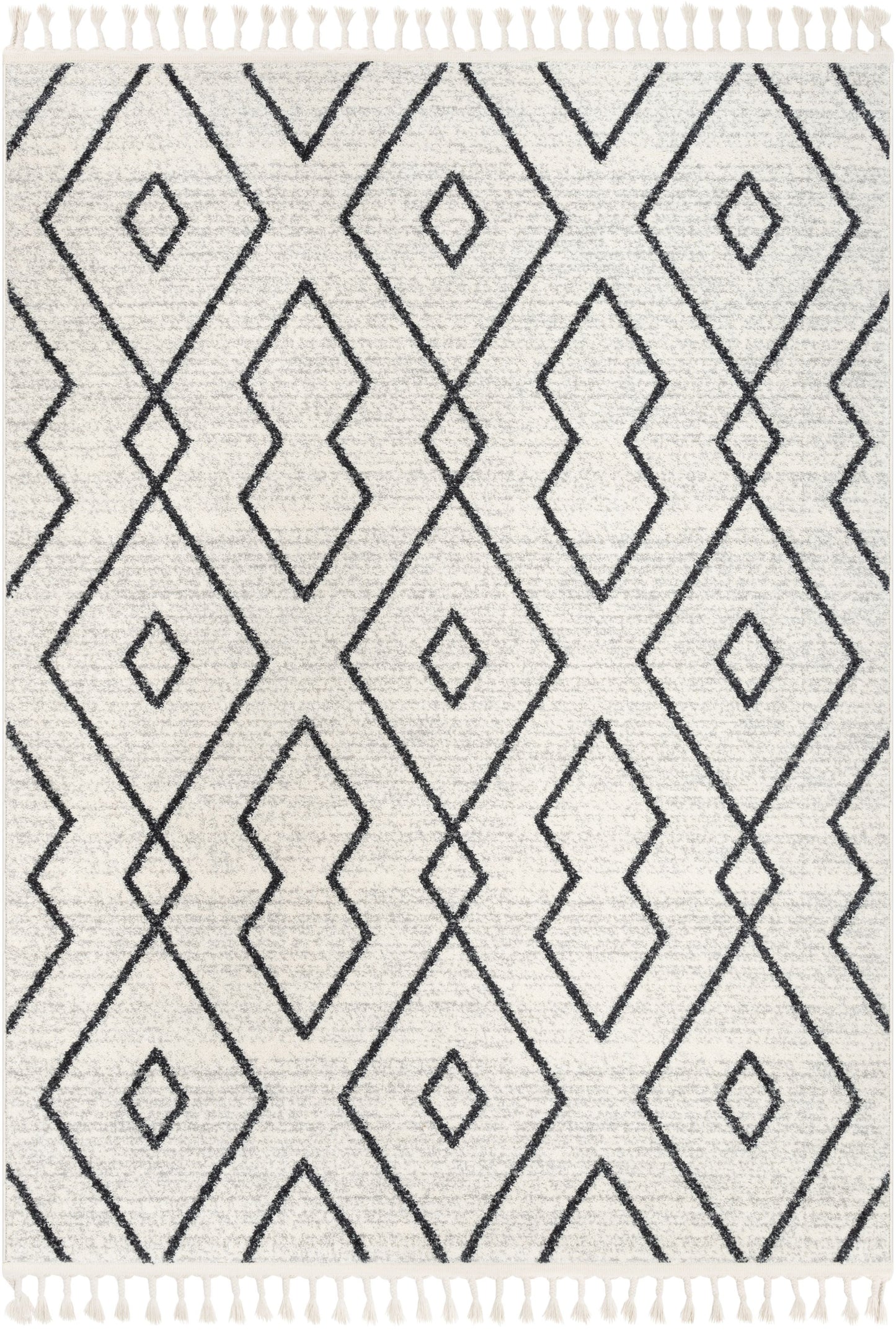 Noni Moroccan Lattice Trellis Ivory Rug SE-172