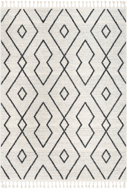 Noni Moroccan Lattice Trellis Ivory Rug SE-172