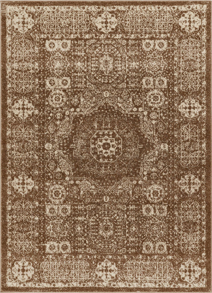 Millie Brown Traditional Medallion Rug SE-18