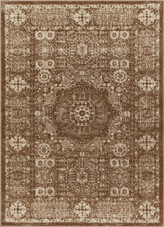 Millie Brown Traditional Medallion Rug SE-18
