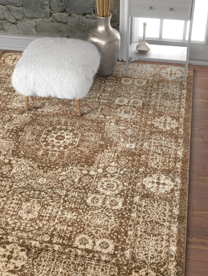 Millie Brown Traditional Medallion Rug SE-18