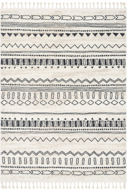 Ratu Moroccan Tribal Geometric Ivory Rug SE-202