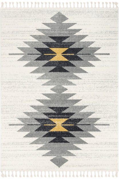 Moto Tribal Southwestern Ivory Rug SE-212