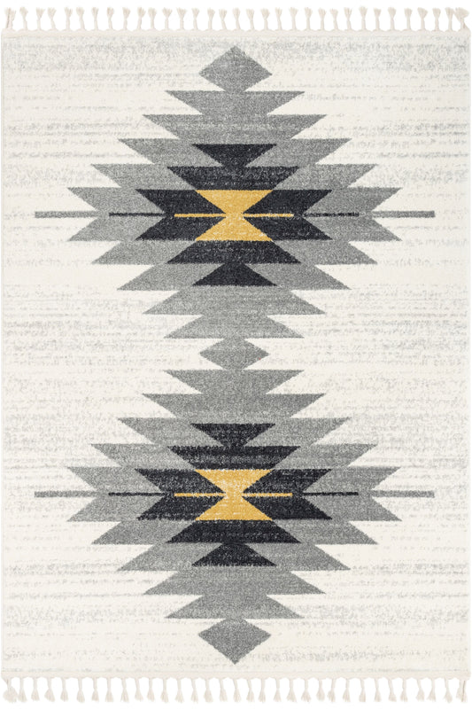 Moto Tribal Southwestern Ivory Rug SE-212
