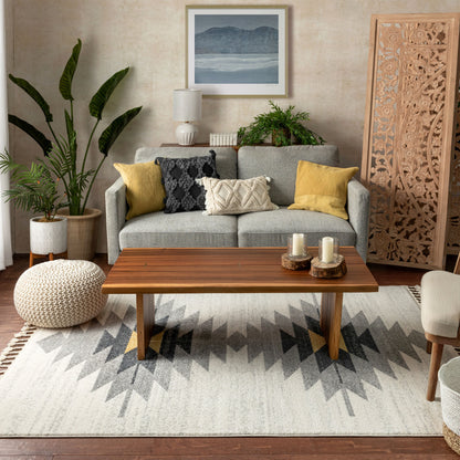 Moto Tribal Southwestern Ivory Rug SE-212