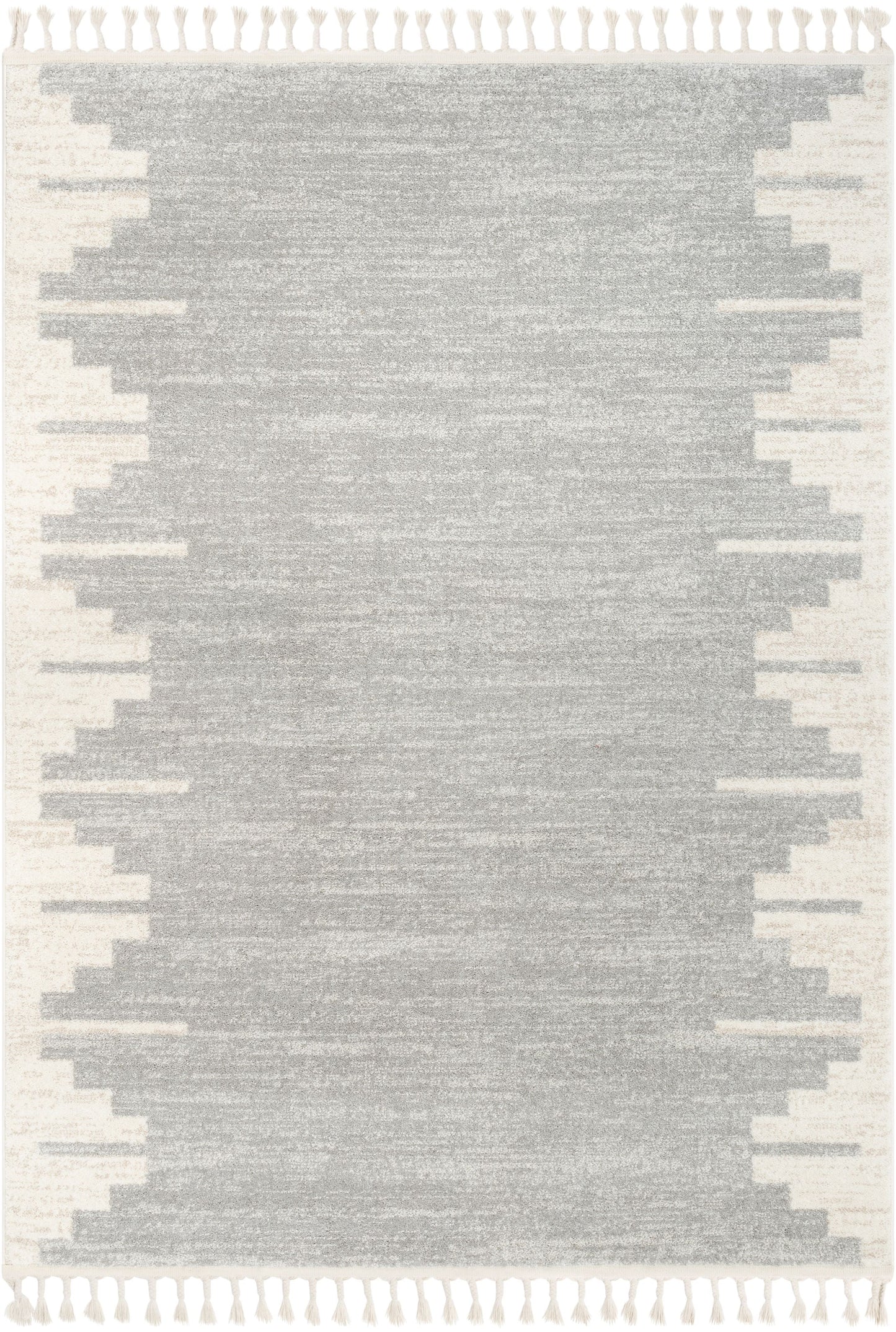 Carly Nordic Solid & Striped Grey Rug SE-222