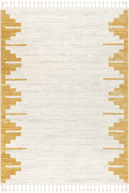 Carly Nordic Solid & Striped Gold Rug SE-228