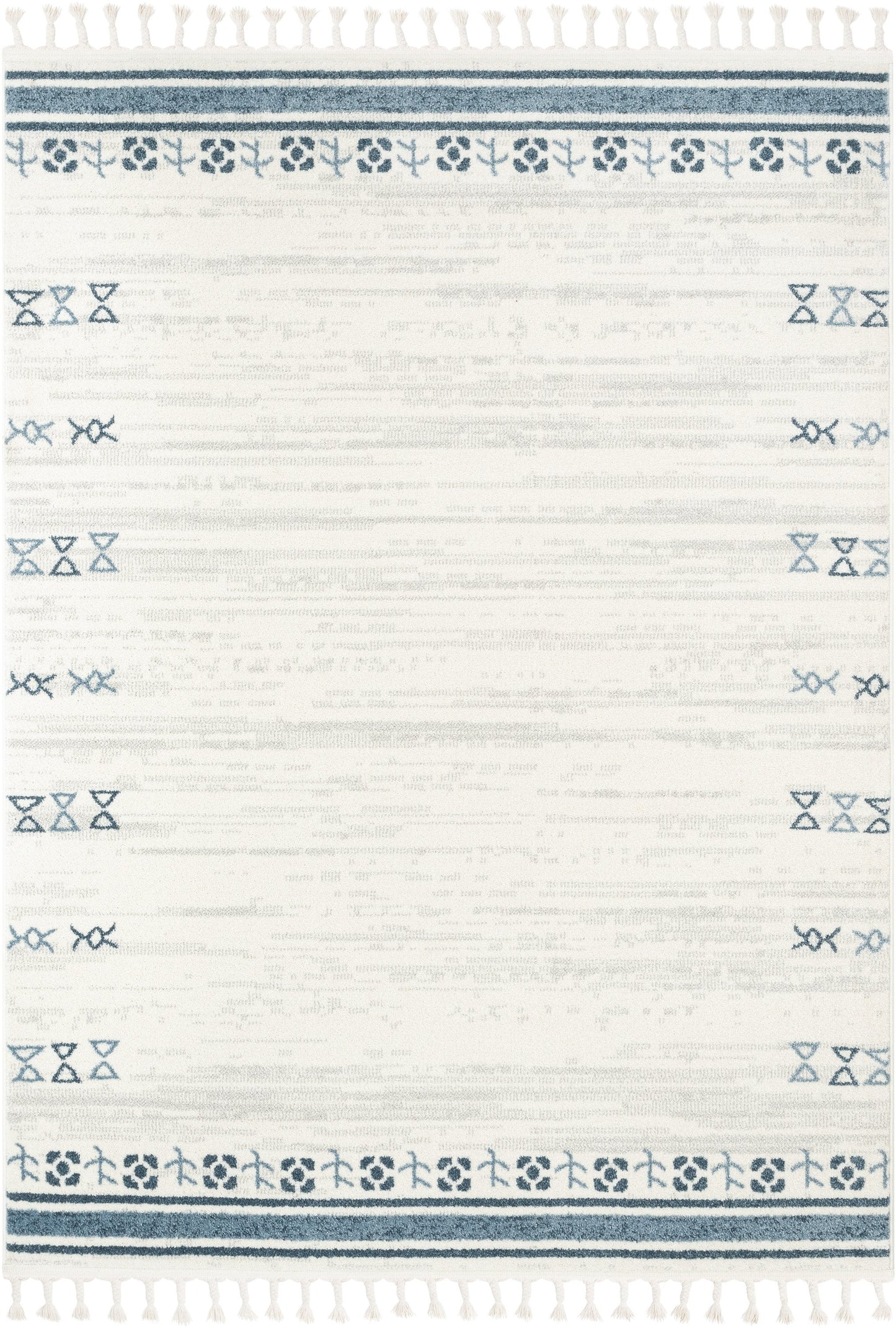 Capa Nordic Tribal Ivory Blue Rug SE-302