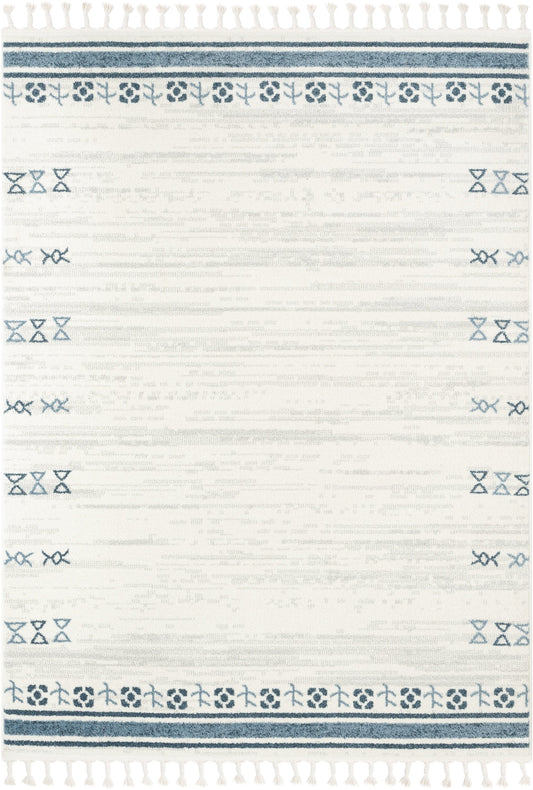 Capa Nordic Tribal Ivory Blue Rug SE-302