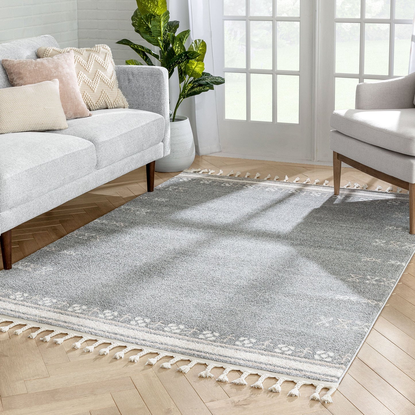 Capa Nordic Tribal Grey Rug SE-307