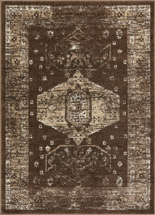 Lila Brown Traditional Vintage Rug SE-37
