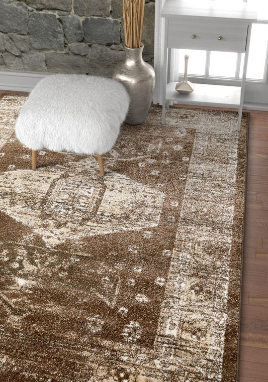 Lila Brown Traditional Vintage Rug SE-37