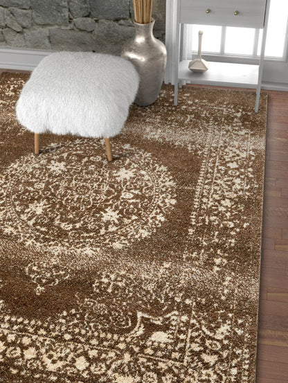 Mora Brown Traditional Vintage Rug SE-48