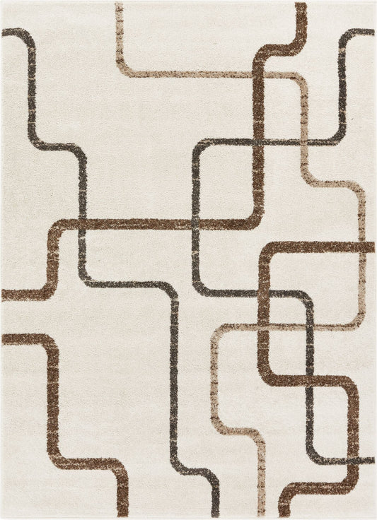 Juillet Ivory Modern Geometric Rug SE-72