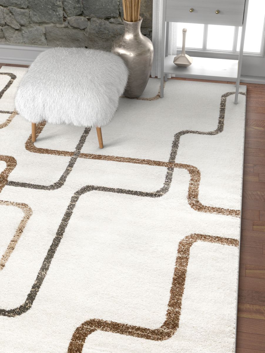 Juillet Ivory Modern Geometric Rug SE-72