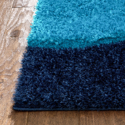 Balboa Modern Abstract Shag Multi 3D Textured Thick & Soft Shag Rug SF-101