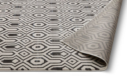 Graceful Grey Modern Rug SI-128