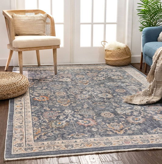 Zocalo Global Vintage Oriental Blue Rug TIV-16
