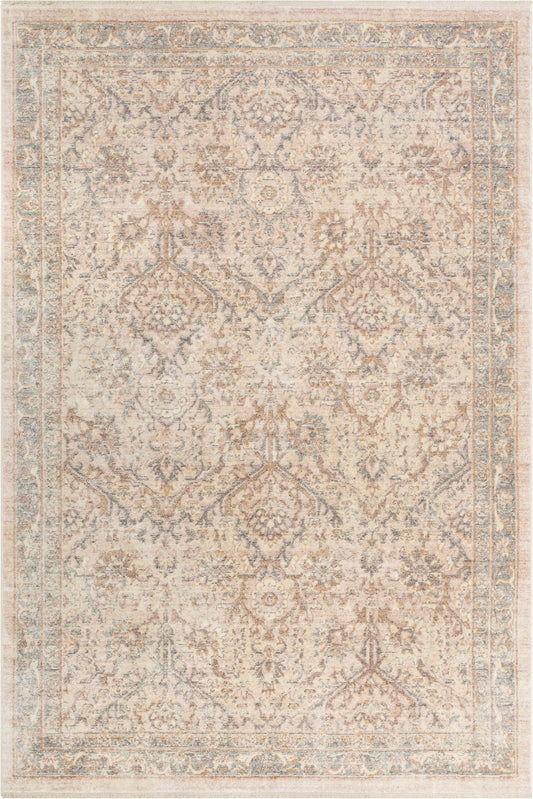 Zocalo Global Vintage Oriental Distressed Cream Rug TIV-22