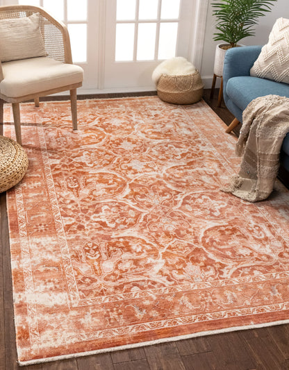 Prospect Global Vintage Oriental Terracotta Rug TIV-40