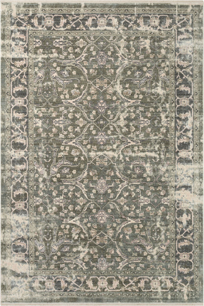 Prospect Global Vintage Persian Oriental Green Rug TIV-55