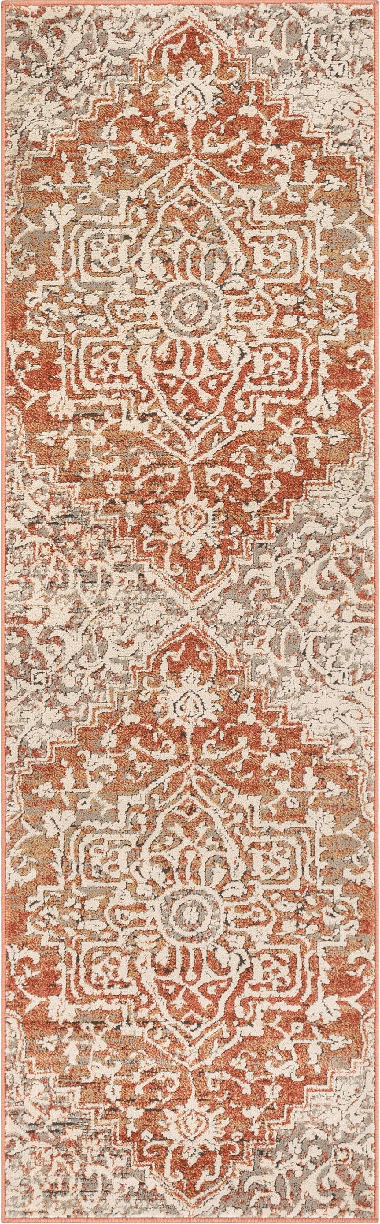 Caine Vintage Persian Oriental Brick Rug TK-00