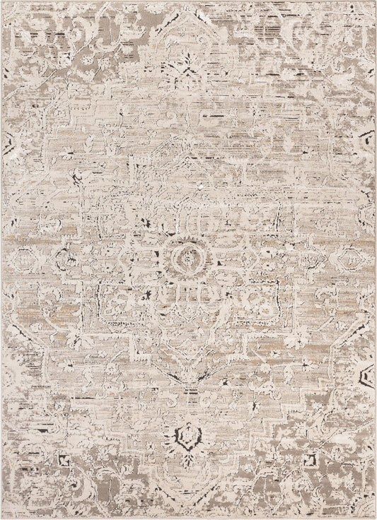 Thea Vintage Persian Oriental Ivory Rug TK-22