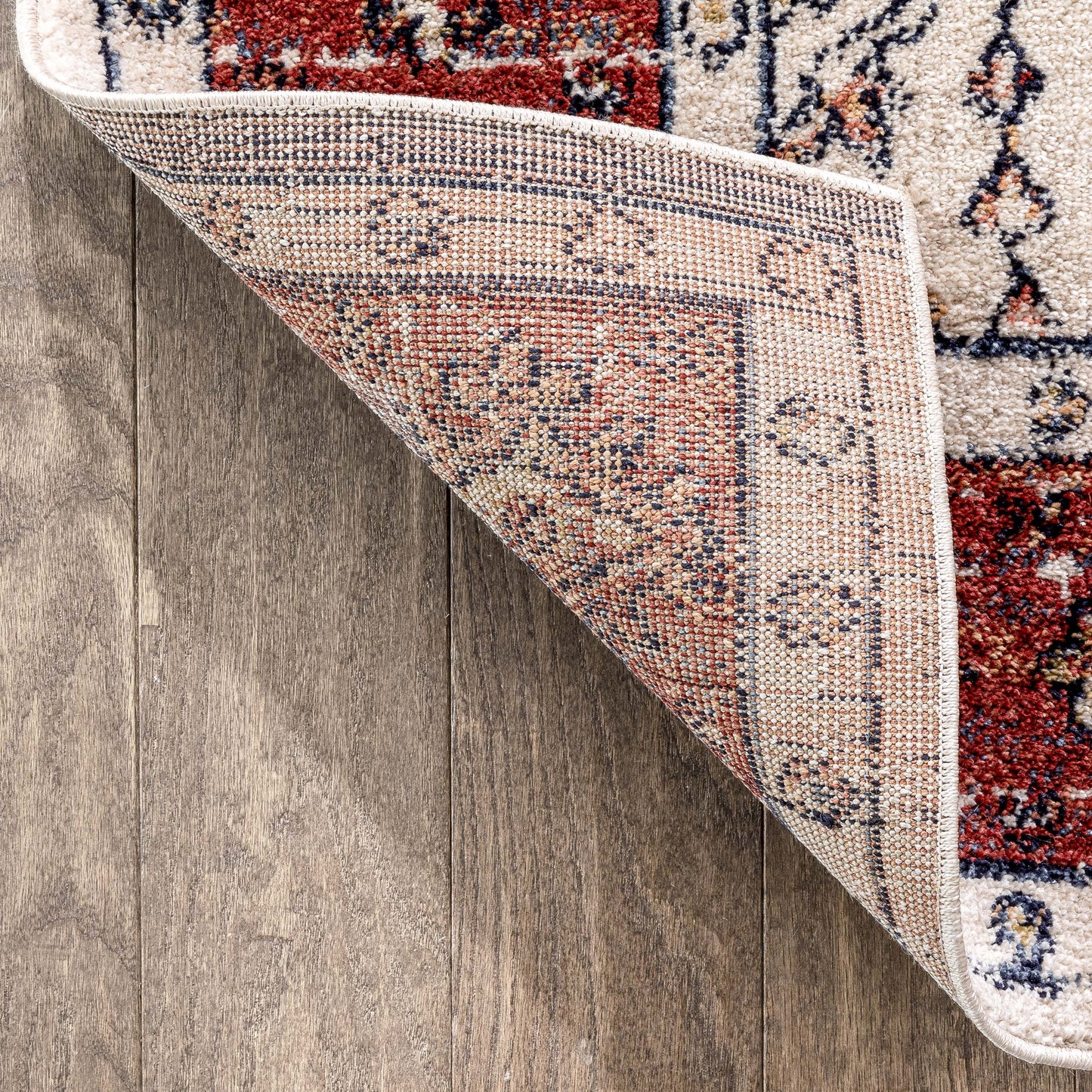 Savona Persian Floral Medallion Red Rug TOP-20
