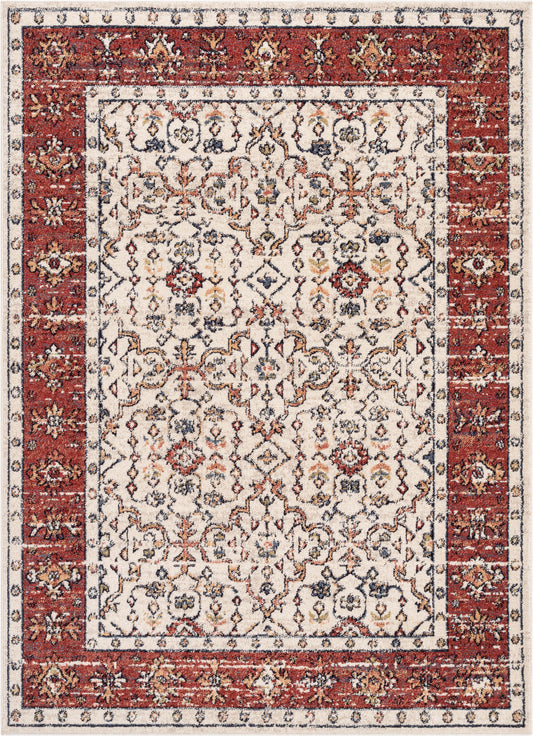 Savona Persian Floral Medallion Red Rug TOP-20