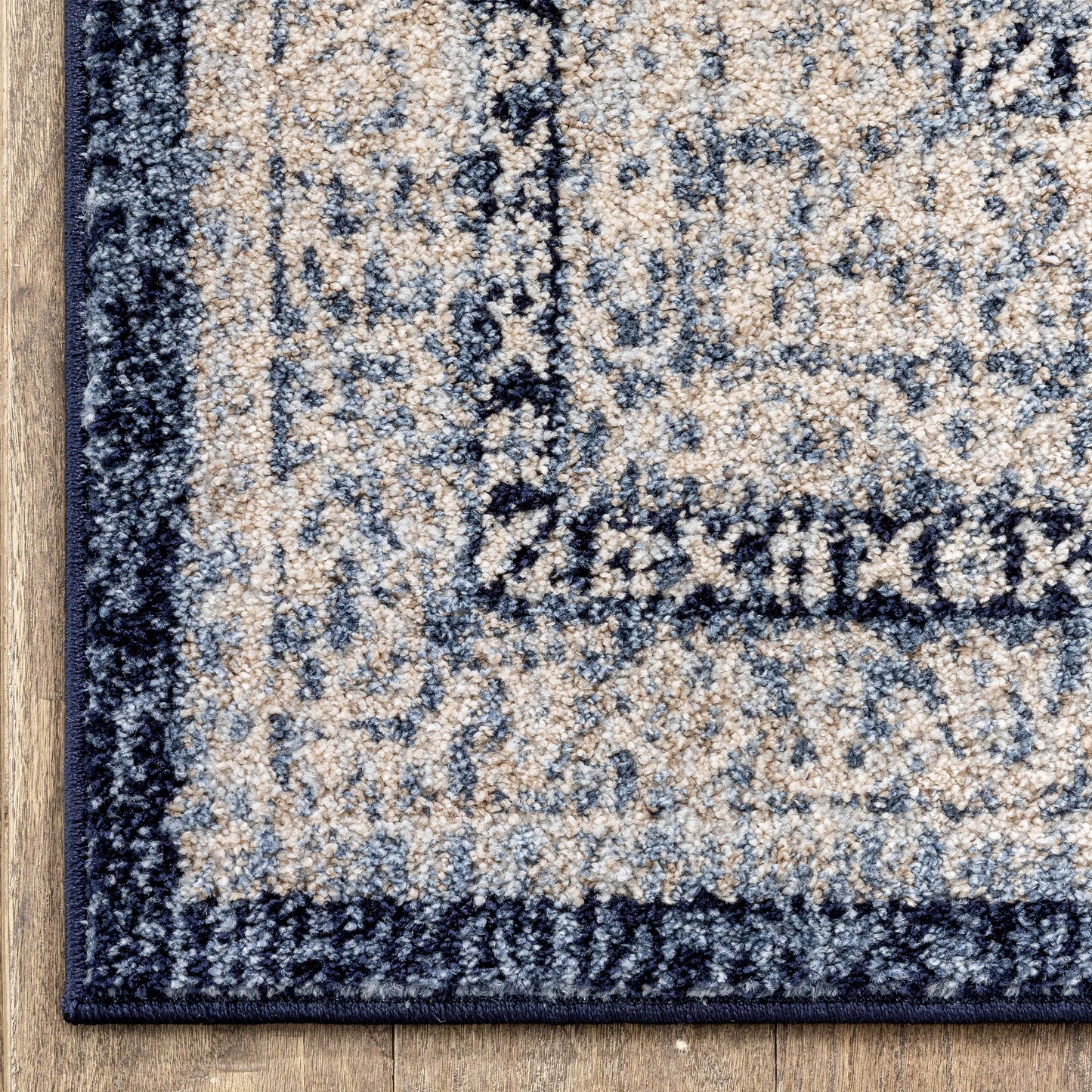 Pesaro Vintage Oriental Medallion Blue Rug TOP-54