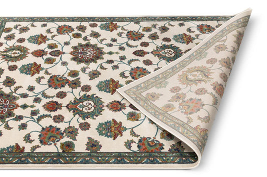 Arya Ivory Traditional Oriental Distressed Rug TU-72