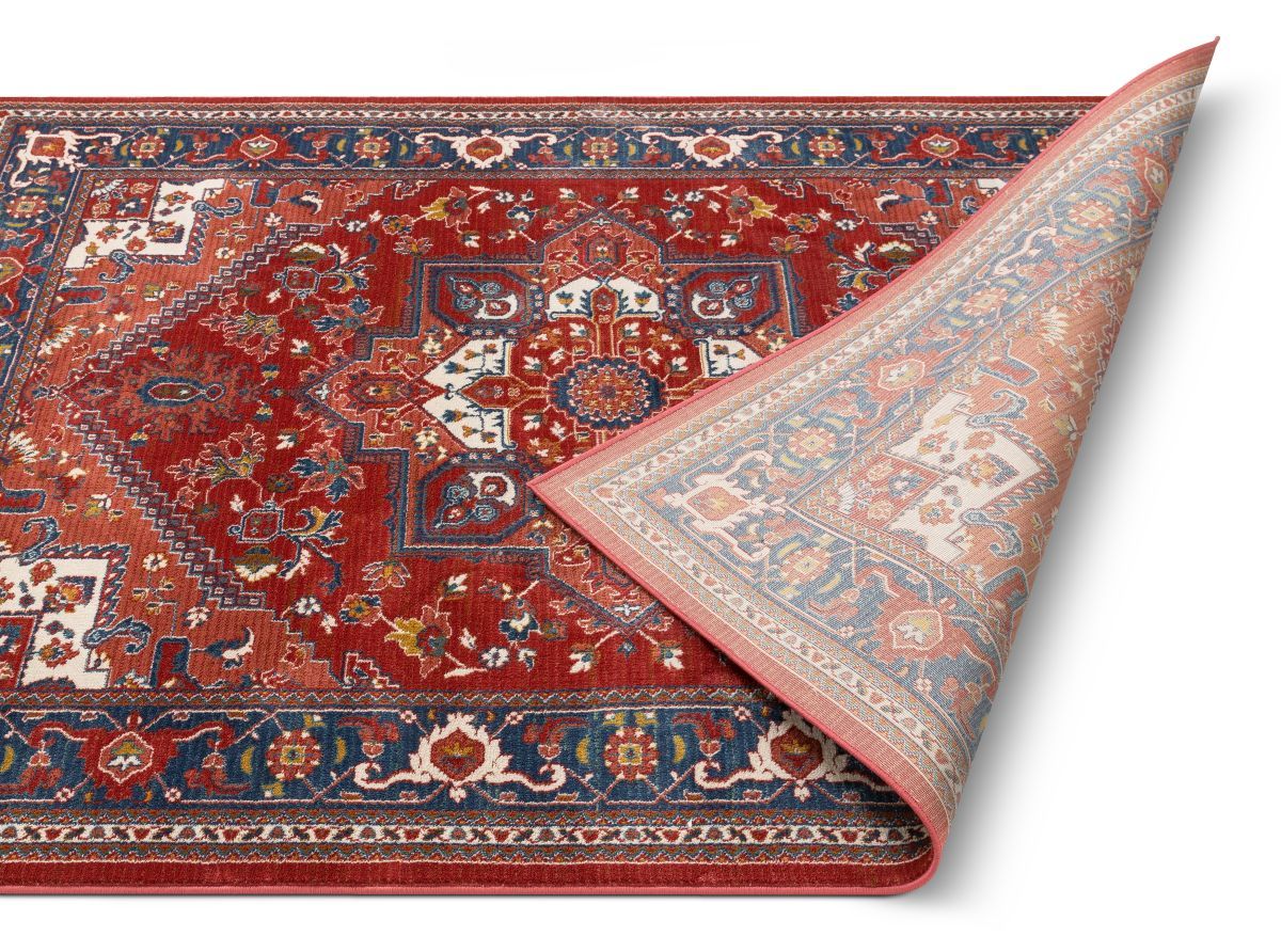 Jackie Crimson Traditional Medallion Tribal Rug TU-90