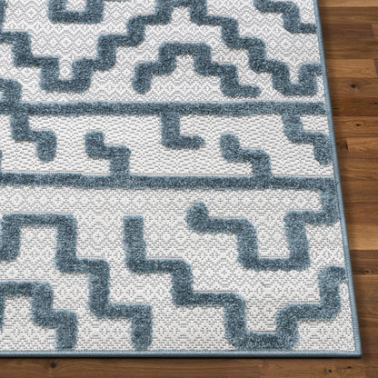 Katrin Blue Contemporary Geometric Rug VAL-24