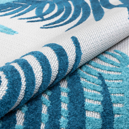 Rada Blue Novelty Botanical Rug VAL-84