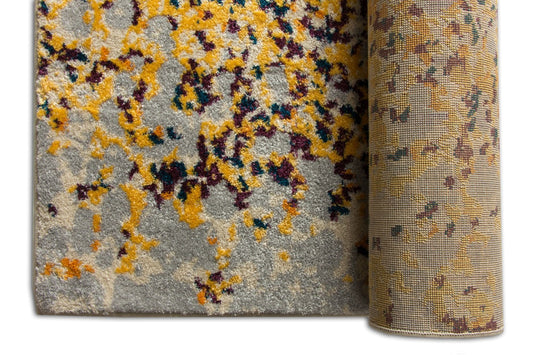 Magari  Yellow Modern Abstract Rug VE-61