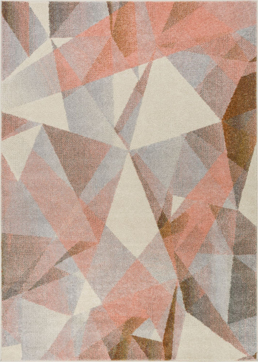 Naomi Tranquil Pink Mid-Century Modern Rug VE-80