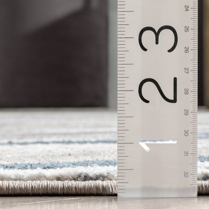 Stella Modern Abstract Striped Grey Rug VER-107