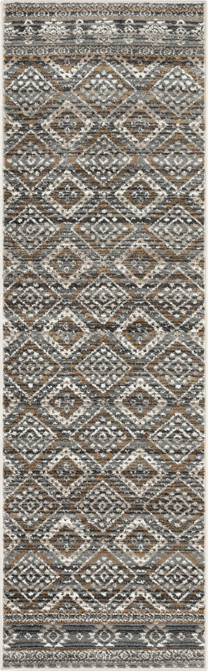Sasha Moroccan Trellis Grey Rug VER-17