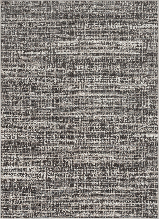 Zia Modern Abstract Striation Grey Rug VER-57