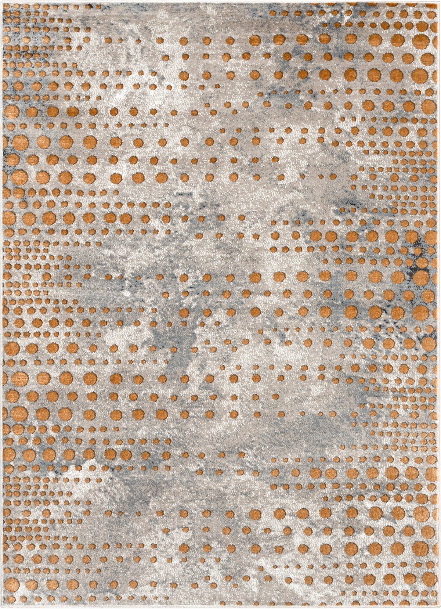 Elyse Modern Abstract Dots Grey Rug VER-67