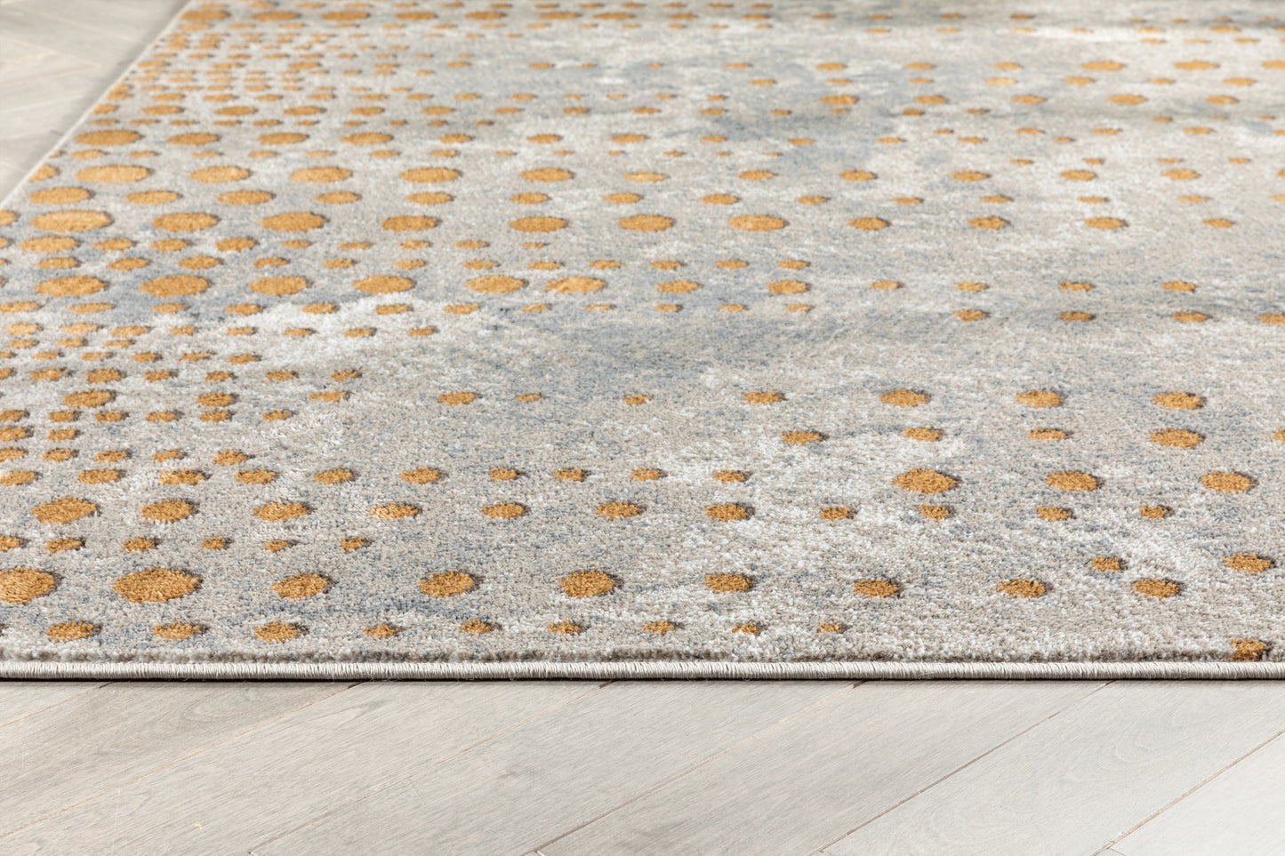 Elyse Modern Abstract Dots Grey Rug VER-67