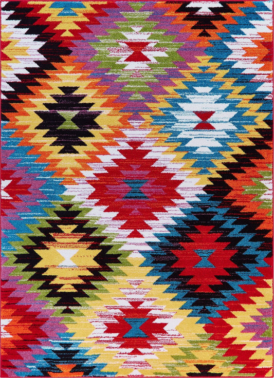 Joy Multi Modern Tribal Rug VI150