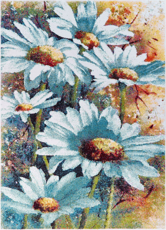 Endless Multi Modern Flower Rug VI165