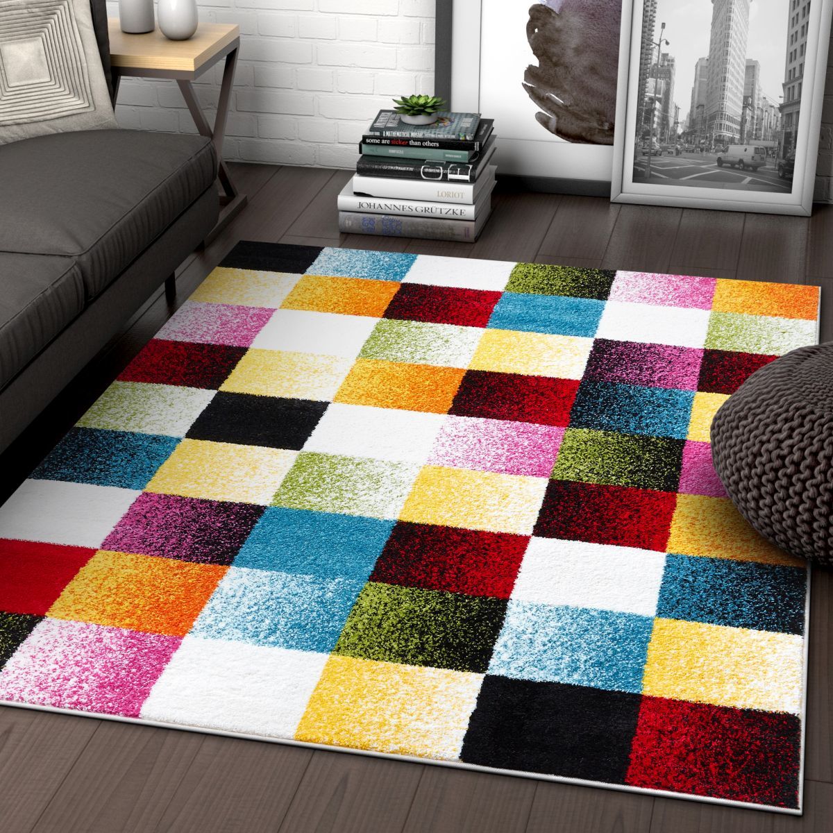 Gateway Multi Modern Square Rug VI180