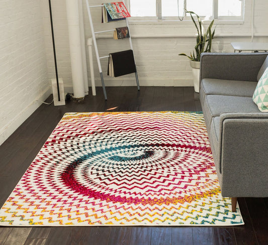 Kaleidoscope Multi Modern Bright Rug VI31
