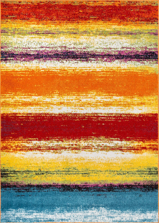 Unbelievable Multi Modern Bright Rug VI51