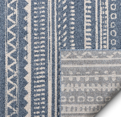 Easton Blue Modern Geometric Rug VR-16