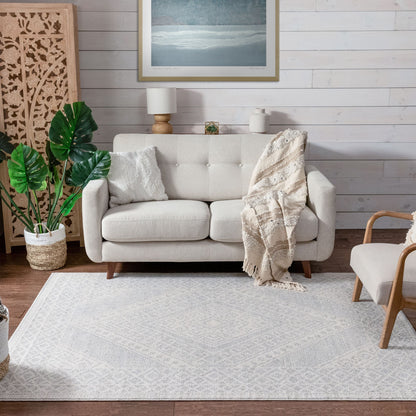 Lila Cream/Grey Modern Southwestern Rug VR-22