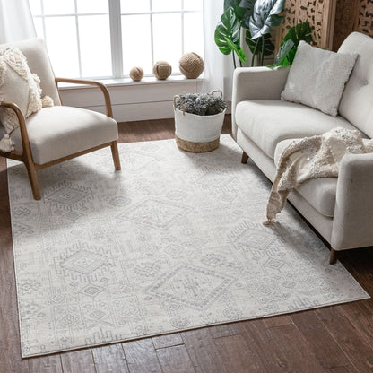 Molly Cream Modern Ikat Tribal Rug VR-62