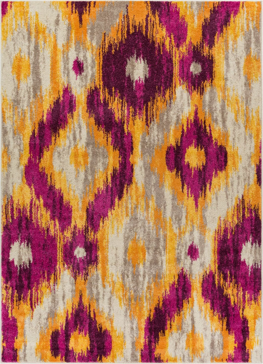 Rocambolesco Lavender Modern Ikat Rug VE-78